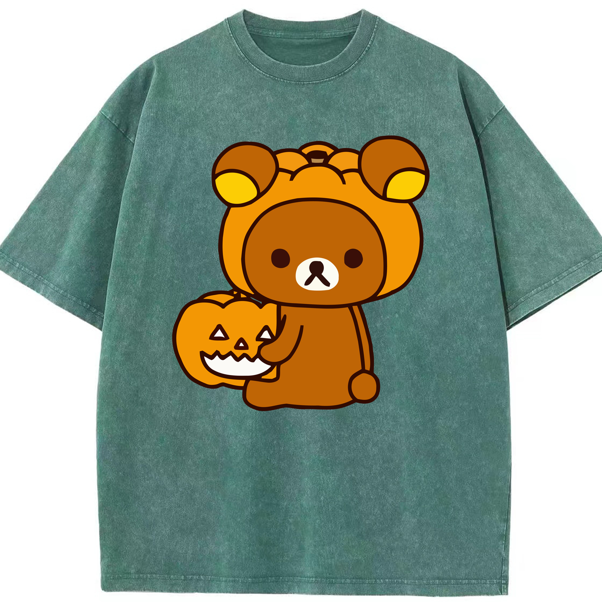 （画像用） リラックマ リラックマ キイロイトリ Rilakkuma Korilakkuma Kiiroitori 綿100% ヴィンテージ風 半袖Tシャツ（フロントプリント）